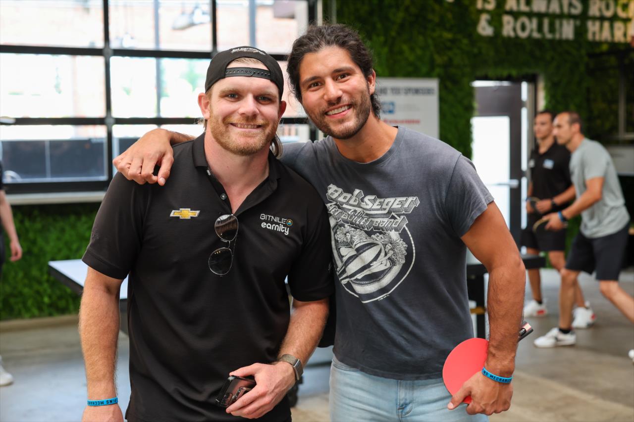 Conor Daly - Josef Newgarden's Celebrity Ping Pong Challenge - By: Chris Owens -- Photo by: Chris Owens